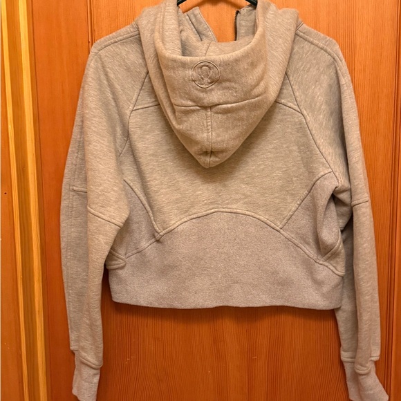 Lululemon Oversized Full-Zip Scuba Hoodie Heathered Core Medium Grey - Picture 7 of 10